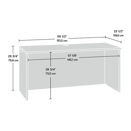 Sauder Via Collection Credenza, Classic Cherry finish
