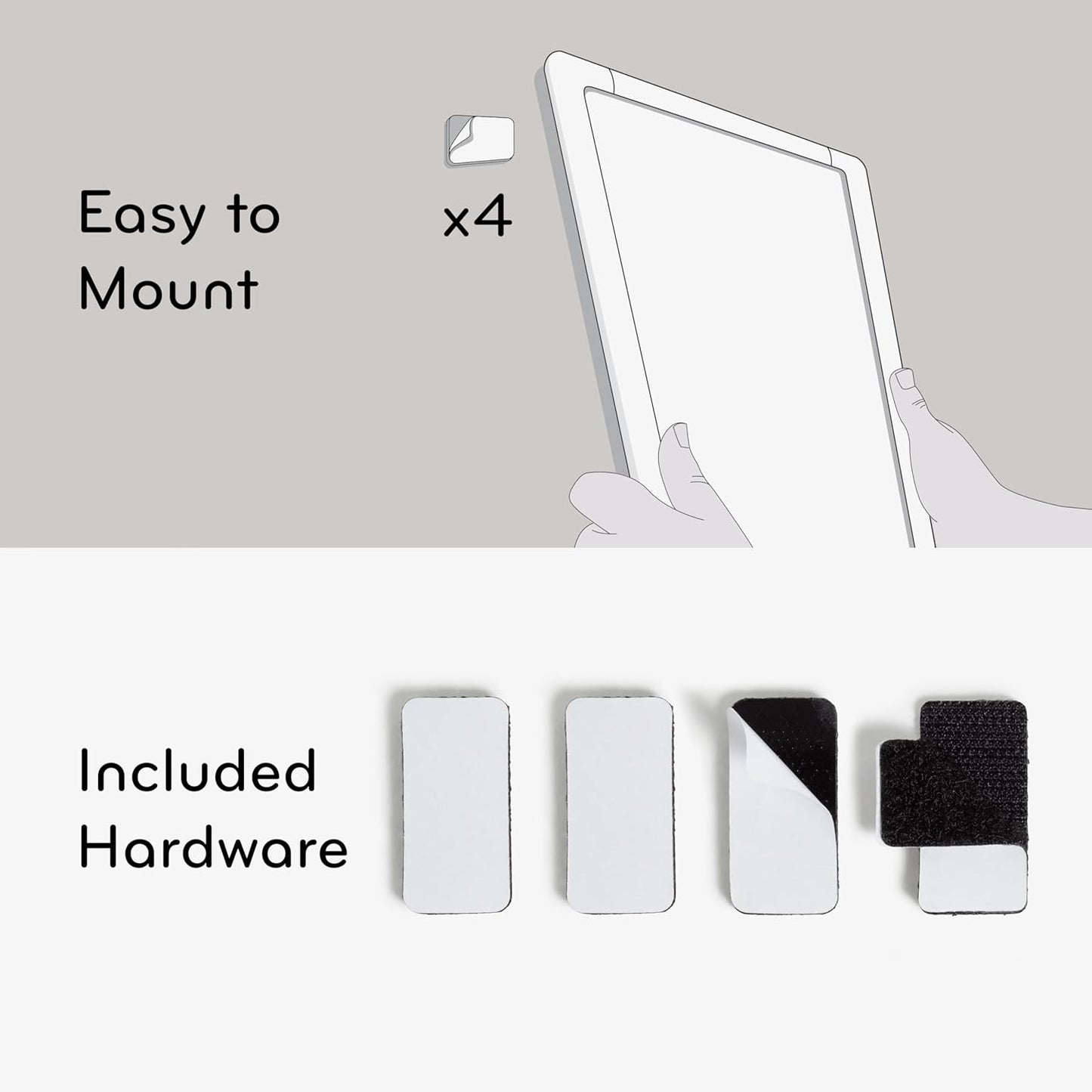 U Brands Magnetic Monthly Calendar Whiteboard - 14" x 11" Dry Erase Planner for Home & Office