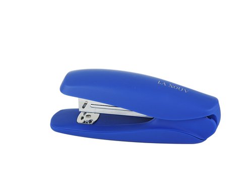 Blue Desk Accessories Set – 4-Piece Chic Office Supplies Kit (Stapler, Pen Holder, Tape Dispenser, Paper Clip Holder)