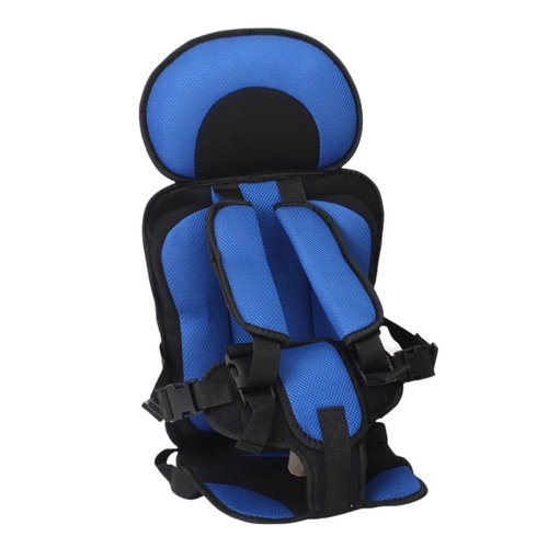 Portable Kids Travel Cushion, Foldable Support Pad for Stable Surfaces - Lightweight & Non-Slip (Blue)