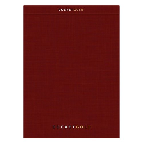 TOPS Docket Gold Project Planner, 8-1/2 x 11-3/4, Top Bound, Graph-Ruled Front, Narrow Ruled Back, Black Cover, 80 Sheets (63752)
