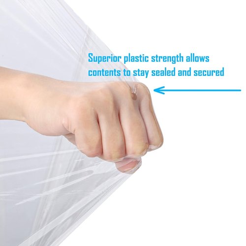 DAT Stretch Wrap - 18” x 1500 ft | 60 Gauge Durable Clear Plastic Shrink Film for Packing & Moving