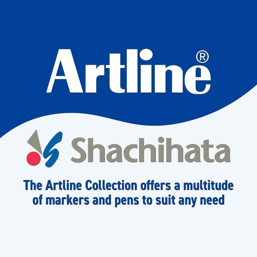 Artline 400XF Paint Markers for Wood, Plastic, and Canvas, The Ideal Waterproof Marker for Indoor/Outdoor Applications, Opaque Permanent Markers with 2.3 mm Bullet Tip, Light Blue, Pack of 12