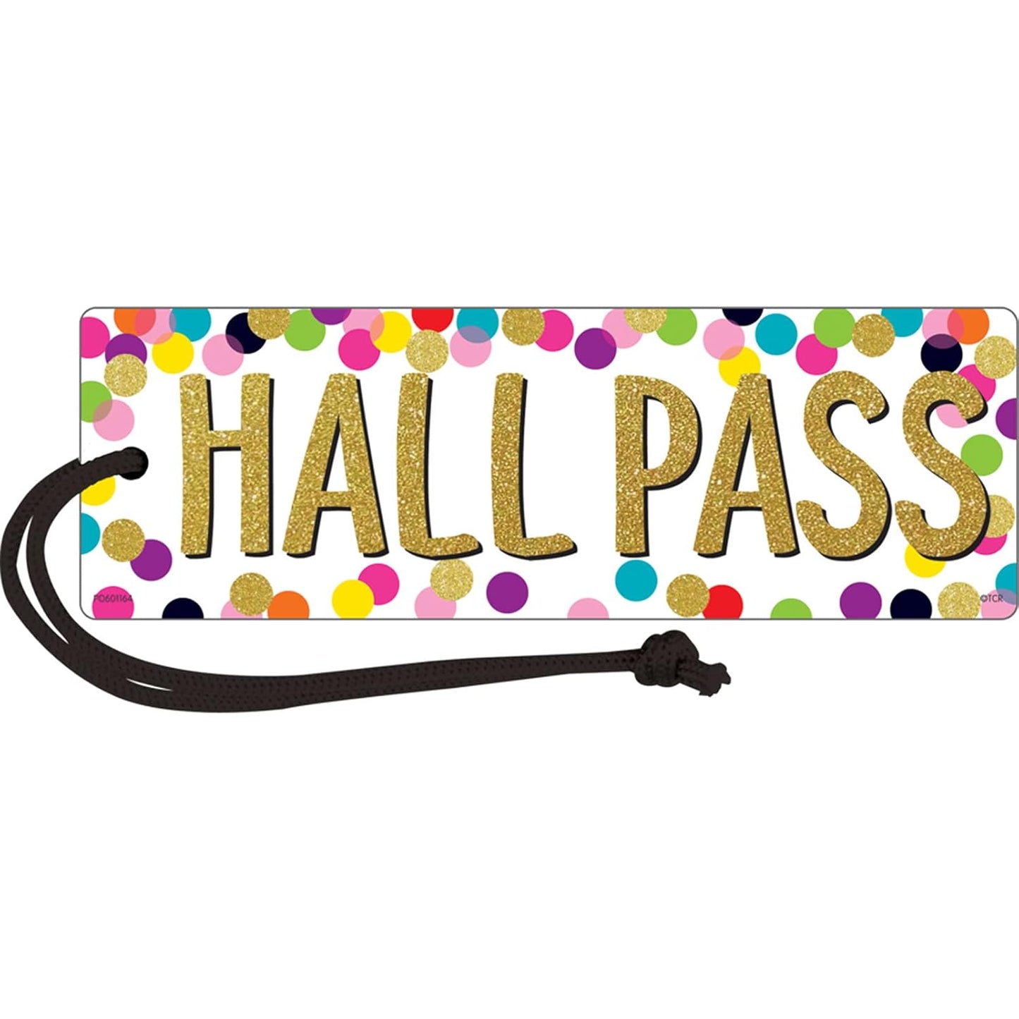 Teacher Created Resources Confetti Magnetic Hall Pass - Durable Design | Vibrant Colors for Classroom Use