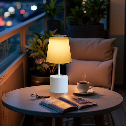 Swinerton Cordless Table Lamp, 5000mAh Rechargeable Battery with 3-Level Dimmer, Portable LED Desk Lamp for Living Room Bedside Bedroom Restaurant Bars Outdoor Party Camping Coffee Shop
