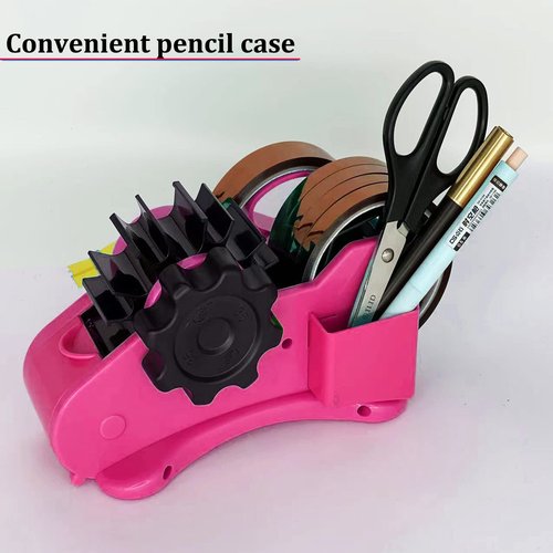 Heat Tape Dispenser Sublimation - Multiple Roll Cut Heat Tape Dispenser 1" and 3" Core Double Reel Cores Sublimation for Heat Transfer Tape, Semi-Automatic Tape Dispenser with Compartment Slots