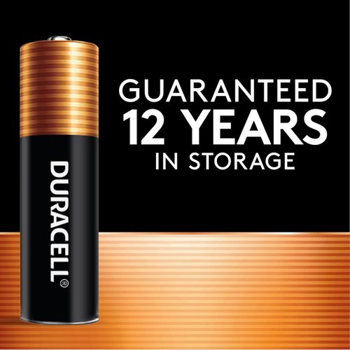 Duracell Coppertop AA Alkaline Batteries - Long-Lasting Power Boost | 28 Count Reclosable Pack