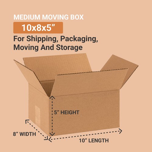 Aviditi 10 x 8 x 5 Corrugated Cardboard Boxes, Small 10"L x 8"W x 5"H, Pack of 25 | Shipping, Packaging, Moving, Storage Box for Home or Business, Strong Wholesale Bulk Boxes