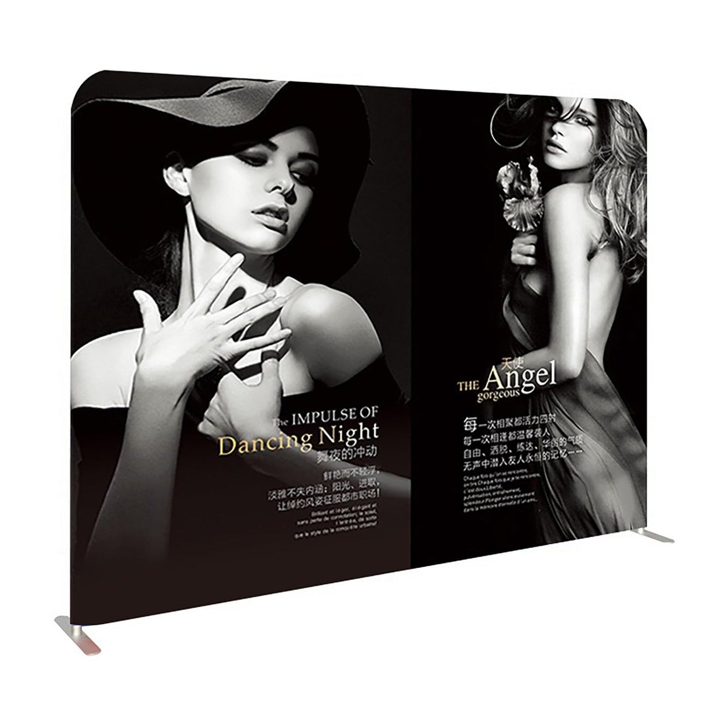 Camusow Customizable Tension Fabric Display Backdrop Trade Show Backdrop