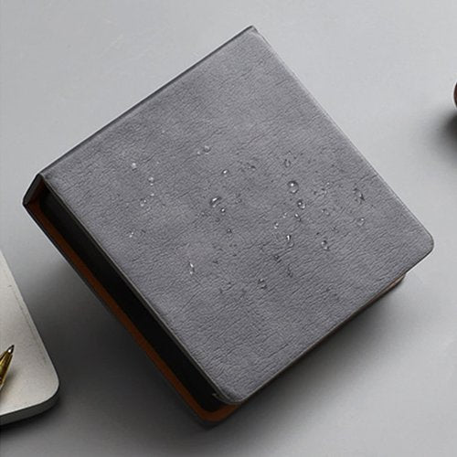 Leather Memo Pad Holder Office School Supplies Note Card Dispenser Sticky Note Storage Box Desk Accessories