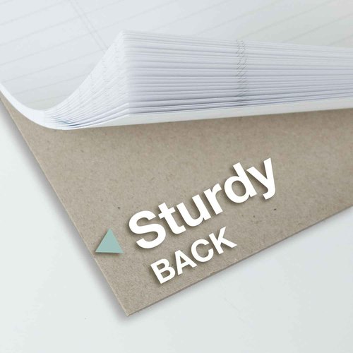 POPRUN White Legal Pads 8.5 x 11.75 College Ruled, 100GSM Writing Paper Pad, Bulk Lined Notepad Notebooks for Work School, Classroom Office Supplies, 6 Pack