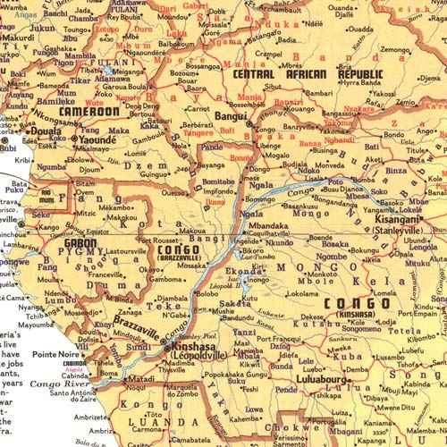 National Geographic: Peoples of Africa 1971 - Historic Wall Map Series - 24.5 x 22.5 - Laminated