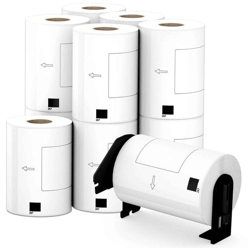 Anylabel Compatible 4.07" x 6.4" Die-Cut Large Labels Replacement for DK-1247 Shipping Address Compatible with Brother QL-1110NWB Label Printers (12 Rolls + 1 Frame, 180 Labels/Roll)