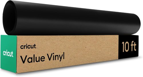Cricut® Removable Vinyl - Black, 12" x 10 ft | Perfect for Easy Crafting Projects