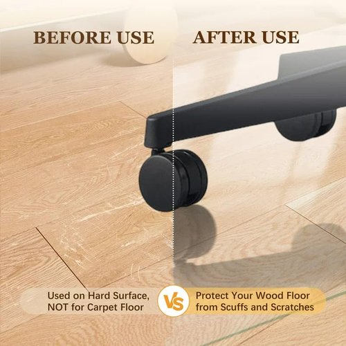 Lakenyon 36" x 46" Glass Chair Mat, Chair Mat for Carpet, Tempered Glass Floor Mat for Home/Office/Carpet, Desk Chair mat