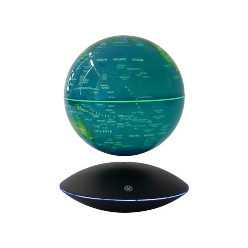 Gdrasuya10 Magnetic Levitation Globe Anti Gravity Rotating Floating Globe World Map LED Light Geographic Globes 6 Inches Educational Gift with Touch Switch Long Power Cord Low Energy Consumption