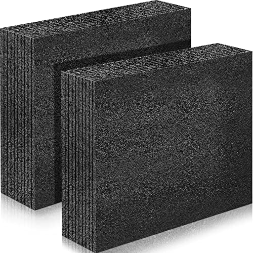 2 Pcs Polyethylene Foam Block, 12" X 10" 3.125", Black