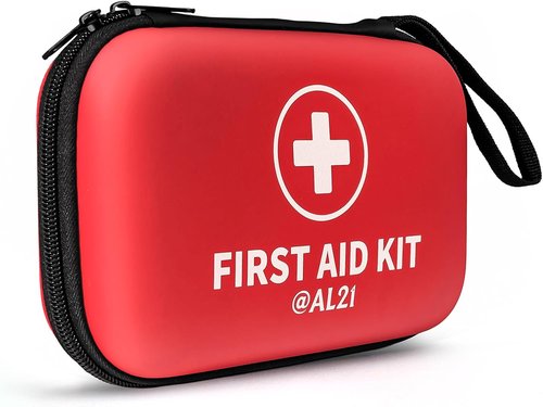 AL21 All-Purpose First Aid Kit - 184 Pieces for Home, Travel, Car & Office | Portable Emergency Supplies for Cuts, Scrapes & Burns