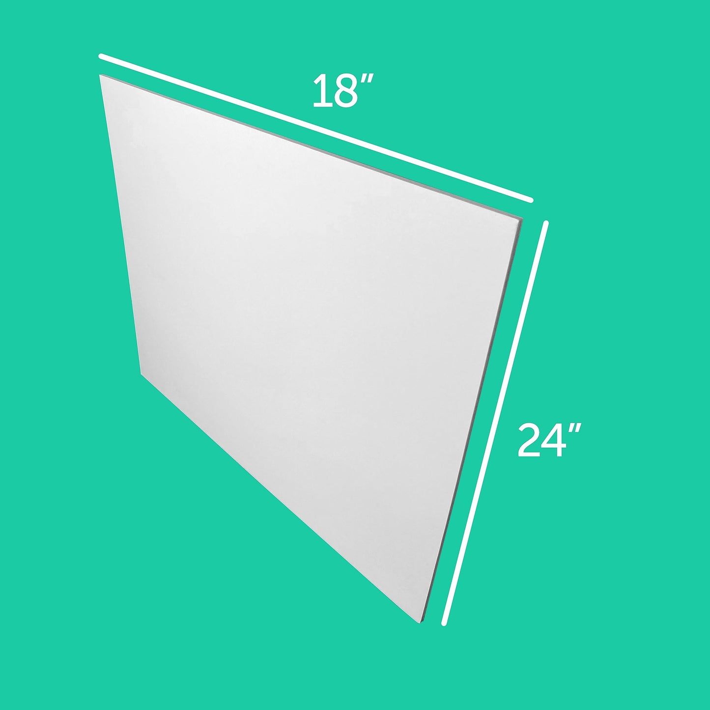 Flipside Products 18" x 24" White Foam Board, Arts and Crafts, 3/16" Thick, Presentations, Signboards, Backing Board, Display, Pack of 25