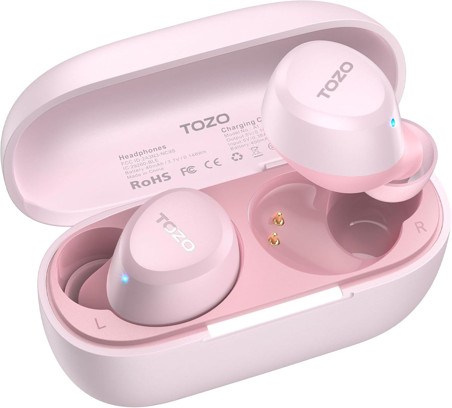 TOZO A1 Wireless Earbuds - Bluetooth 5.3, IPX5 Waterproof, Immersive Sound & AI Call Mics | Custom EQ