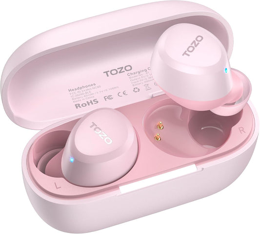 TOZO A1 Wireless Earbuds - Bluetooth 5.3, IPX5 Waterproof, Immersive Sound & AI Call Mics | Custom EQ