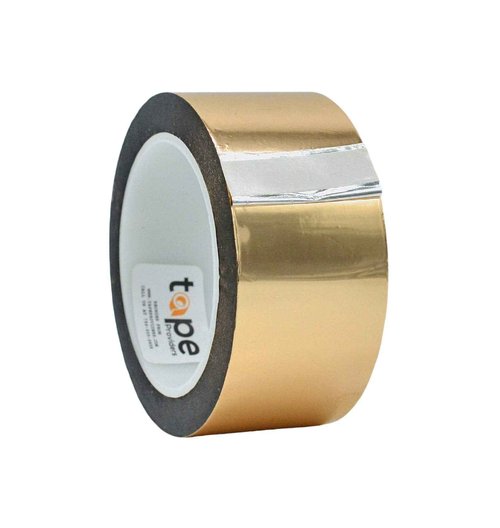 WOD MPFT2 Gold Metalized Polyester Mylar Film Tape with Acrylic Adhesive, 3 inch x 72 yds. Vibrant Mirror Gold Tape, Decor Tape for Detailing Accent Wall, Graphic Arts, Car and Boat Trim