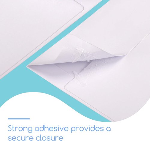 Self-Seal A6 Envelopes by [Brand Name] - 500 Pack of 4.75x6.5 White Invitation Envelopes for Weddings, RSVPs & More