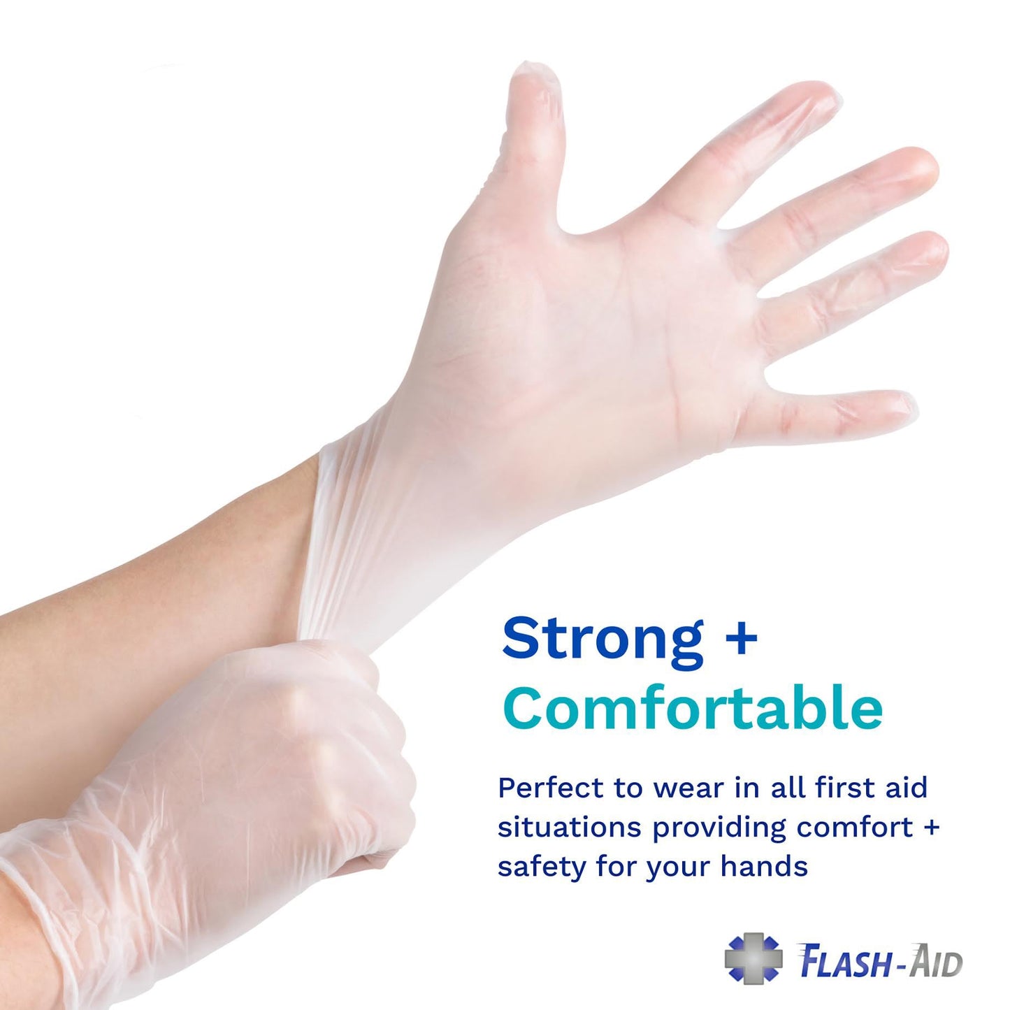 First Aid Gloves for Emergency Kits and Travel, Individually Packaged Gloves, Disposable, Latex-Free, 20 Pairs