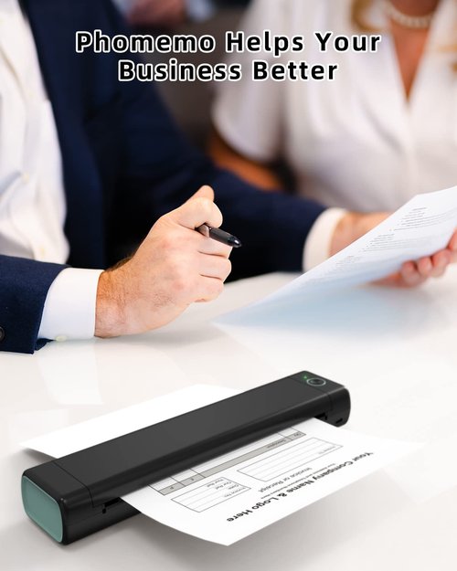 Phomemo Thermal Printer Paper 8.5 x 11 Inch, Advanced Thermal Printing, Phomemo Paper Compatible with M08F-Letter, M832, M834, MT800, with Brother Letter Portable Printer, Size 8.5" x 11", 100 Sheets