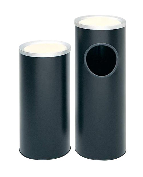 Safco Ash Urn, Black (9698), 20" | Durable Steel Body | Non-marring Anodized Ash Tray | Easy to Clean |Durable Smokers Receptacle for Office & Home