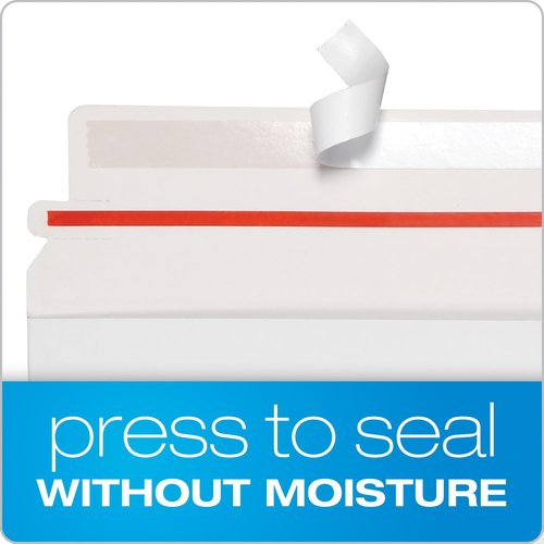 Quality Park 12-3/4 x 15 Photo Document Mailer with Peel and Seal Self Seal Closure, Extra Rigid 26 Pt White Fiberboard, 25 per Box (QUA64019)