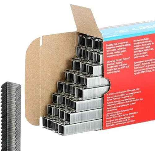 Arrow Fastener 506IP Heavy Duty T50 Staples for Upholstery, Construction, Furniture, Crafts, 3/8-Inch Leg Length, 3/8-Inch Crown Size, 5000 Pieces ( Pack of 1)