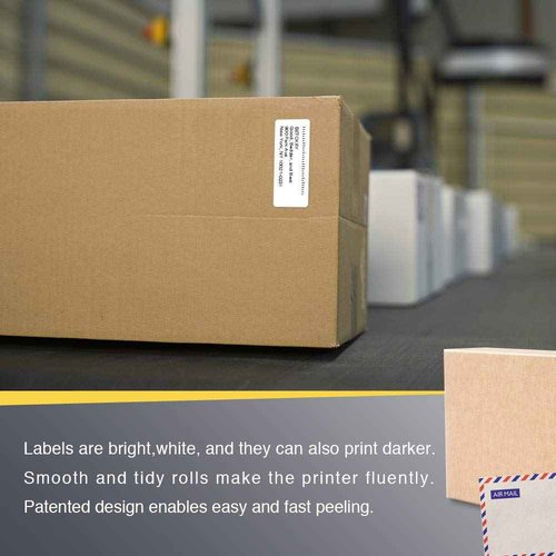 BETCKEY - 2.5" x 1" (64 mm x 25 mm) Multipurpose & Barcode Labels Compatible with Zebra & Rollo Label Printer,Premium Adhesive & Perforated [20 Rolls, 27600 Labels]