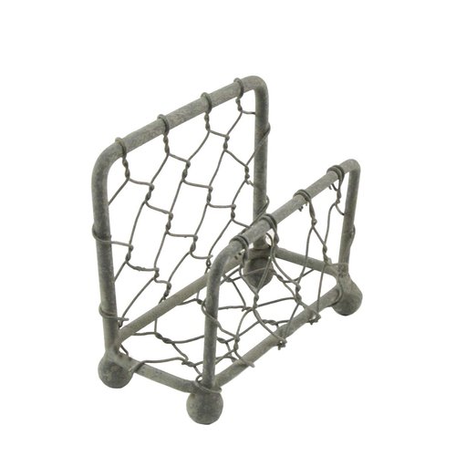TG,LLC Rustic Metal Chicken Wire Business Card Holder Stand Farmhouse Home Desk Decor