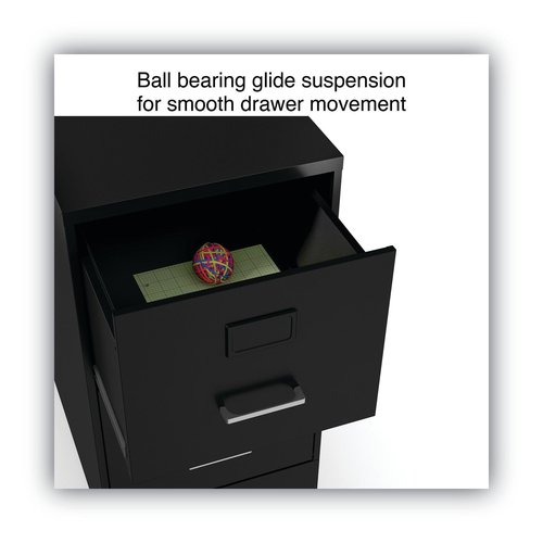Alera 2806262 Letter Size 2 Drawers Soho Vertical File Cabinet Black