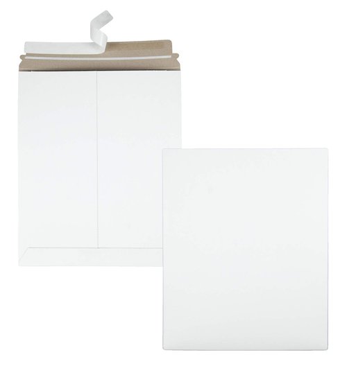 Quality Park 11 x 13-1/2 Photo Document Mailers, Redi-Strip Self Seal Envelope Closure, Rigid Stay Flat Mailer, Recycled Fiberboard, 25/Box (QUA64016)