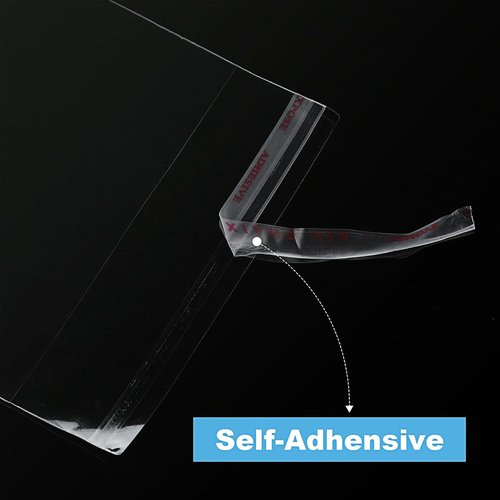 Geyoga Clear Plastic Cello Bags - Resealable Self-Sealing for Candy & Cookies | 240 Pieces in 4 Sizes