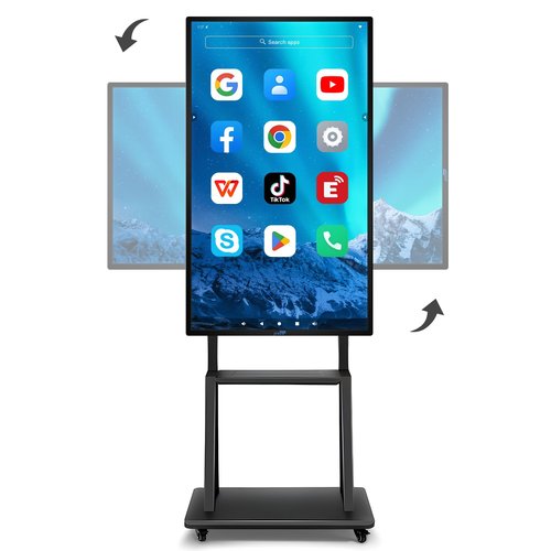 Smart Board, 49" Digital Whiteboard, Electronic Interactive Smartboard for Classroom Office Home, Screen Mirroring from Android & iOS for Presention Annotation Live Streaming (Board Only)