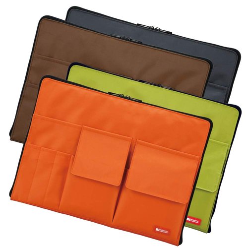LIHITLAB Laptop Sleeve with Storage Pockets (Bag-in-Bag), 10 x 13.8 Inches, Black (A7554-24)