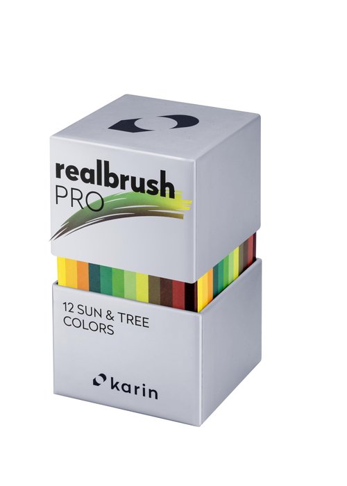Karin Realbrush PRO Sun & Tree Colors - a set of 12 brushes in an exclusive and protective case.