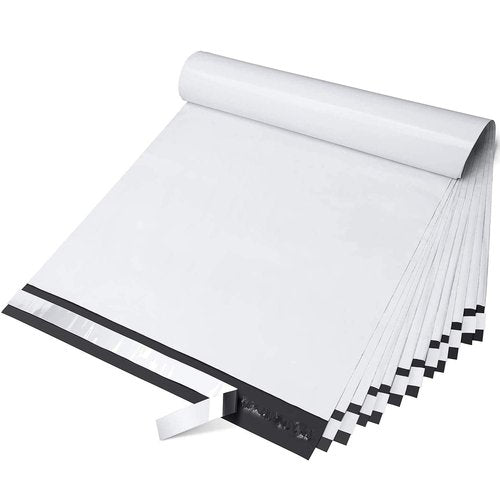 Fuxury Large Poly Mailers 14.5x19'' 100Pcs, Shipping Bags for Clothing, Strong Adhesive Sealing Mailing Envelopes, Waterproof Postal Mailer Poly Bags for Small Business