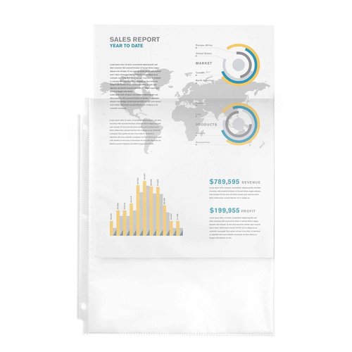 Avery Clear Standard Weight Sheet Protectors, 8.5" x 11", Top Load, 500 Total Page Protectors (75530)