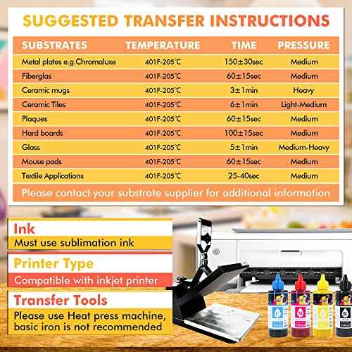 Koala Sublimation Paper 13x19 inches Easy to DIY T-shirts,Tumblers,Mugs Only Compatible with Inkjet Sublimation Printer Sublimation Ink 100 sheet 123g