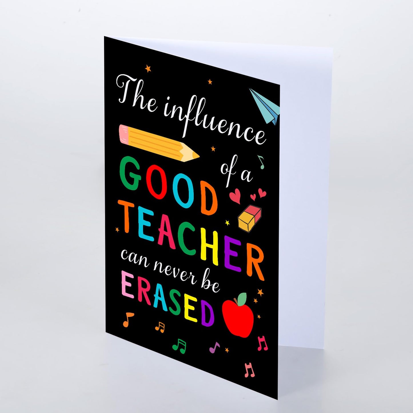 Thank You Teacher Card, Teachers Day Appreciation Cards for Teacher Appreciation High School College Preschool Teachers Gifts Teacher's Day End of Year Back to School First Day of School Cards Bulk