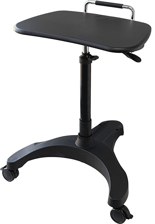 Aidata LPD008P Popdesk Deluxe Mobile Workstation Notebook Cart Eco Version. Does not Include Cup Holder or Mouse Pad. Black
