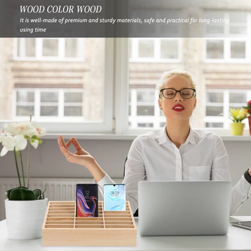 Cell Phone Storage Box Cell Phone Rack Compartment Case Storage Holder Meeting Room Organizer Meeting Room Organizer Display Rack Shop Supply