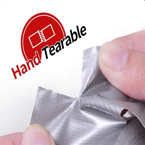 ADHES Duct Tape Sliver Waterproof Tape ducktape for Home Office Use, 1.88inch，30yard,Pack of 24 Rolls