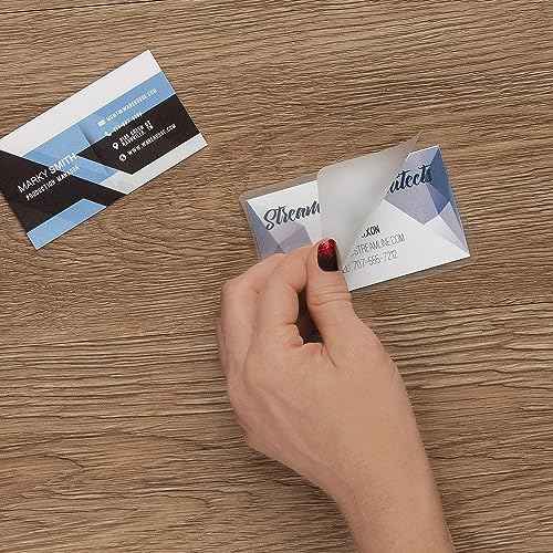 Business Card Laminating Pouches, 10 Mil Business Card Pouches, Heat Sealing Laminating Pouches, Thermal Pouches - 2.25" x 3.75" - 500 Pouches
