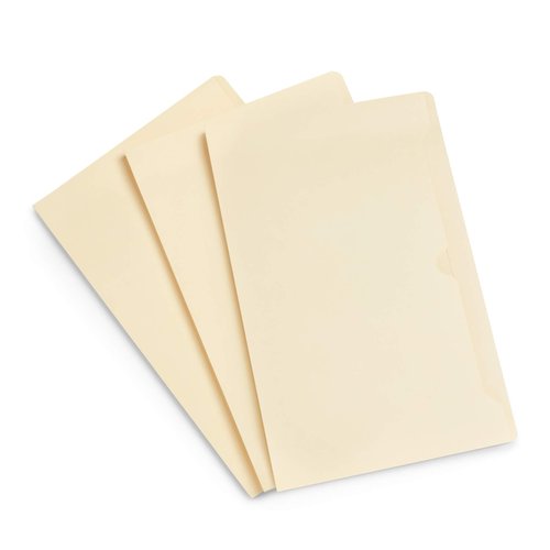 Blue Summit Supplies 2 Inch Manila File Jackets, Reinforced Straight Cut Tab, Heavy Duty 2 Inch Expansion Pocket, Legal Size, 50 Pack