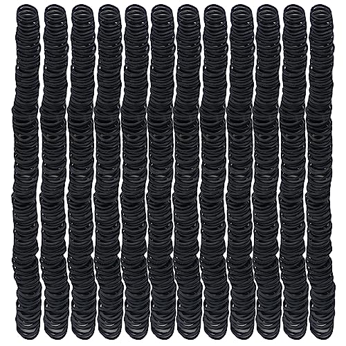 AIWOQI 2000pcs Mini Rubber Bands Black 0.5 inch – Small Elastic Ties for Office, Home & Craft